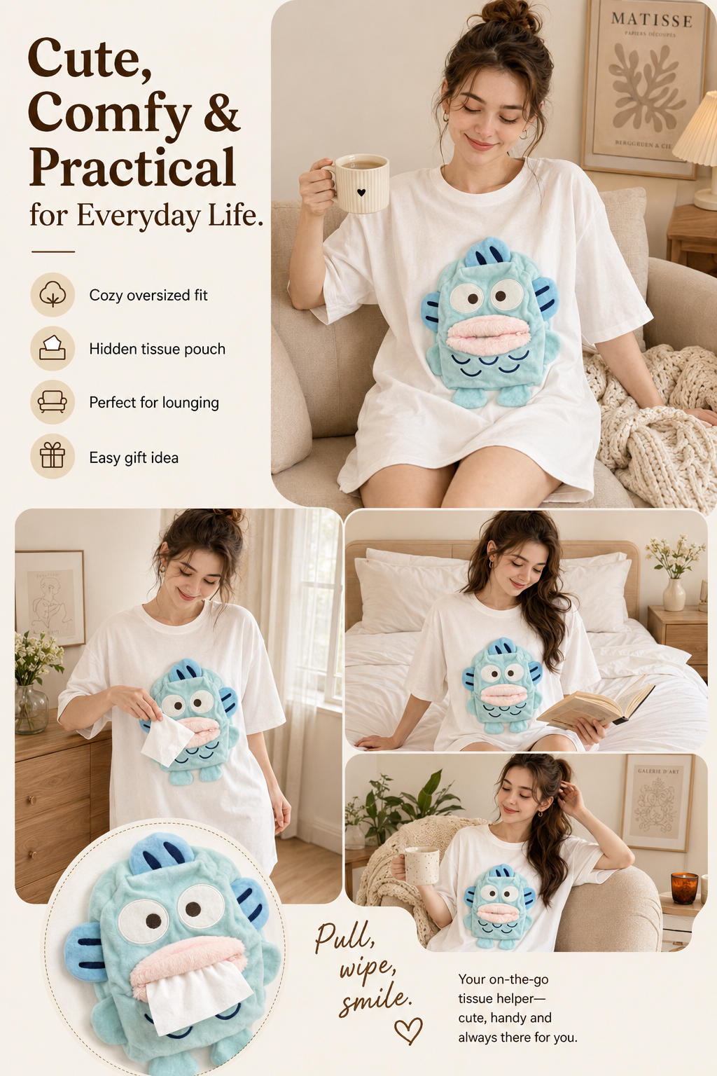 Clownfish Plush Tee