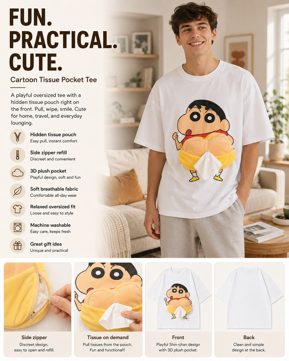 Shin-chan Plush Tee