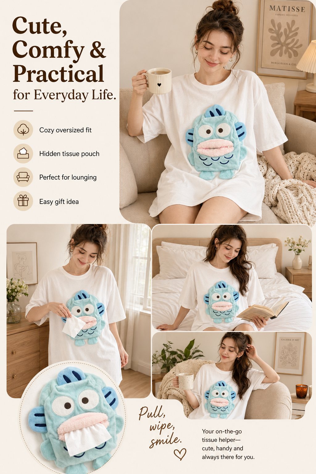Clownfish Plush Tee lifestyle